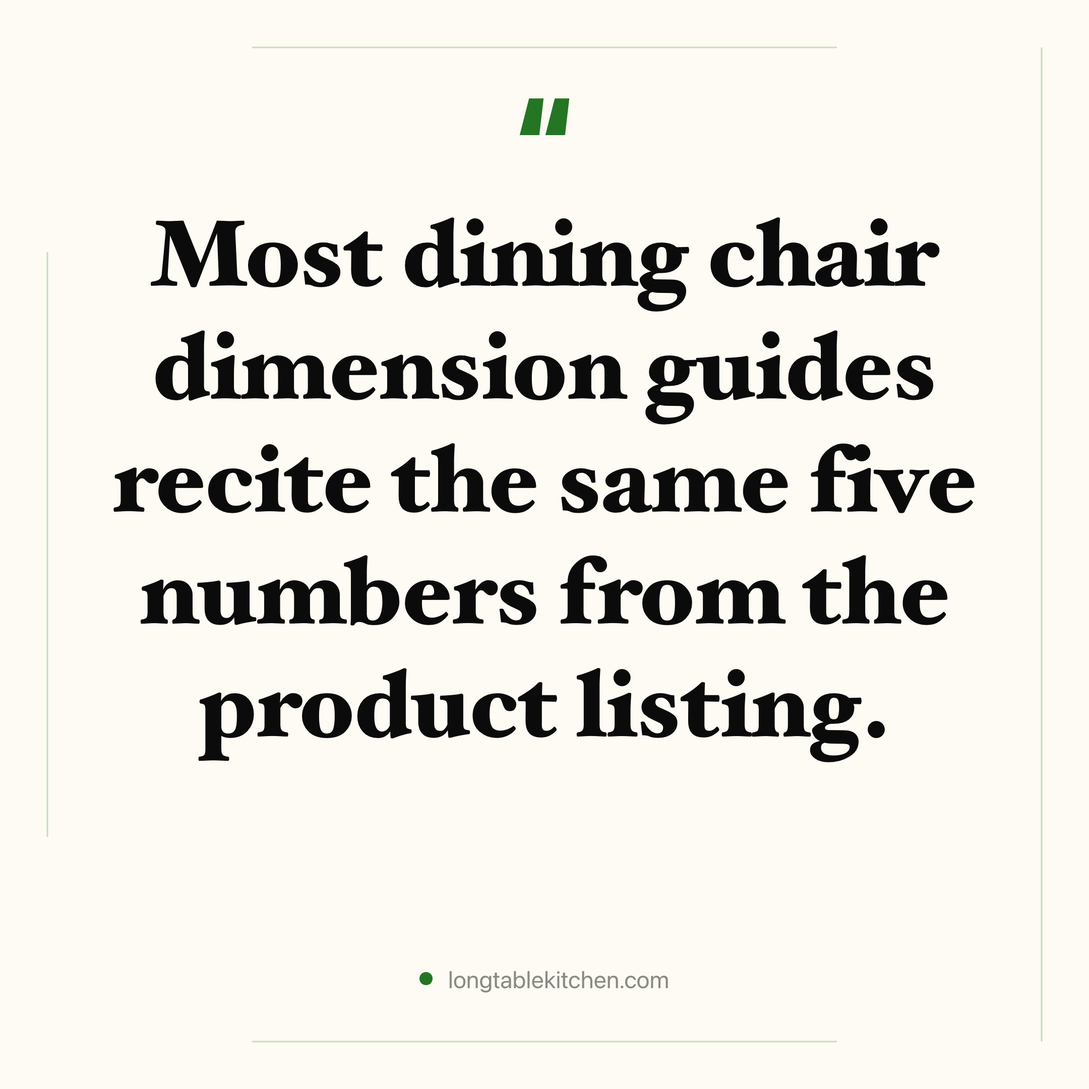 Dining Chair Dimensions: 3 Measurements You're Missing
