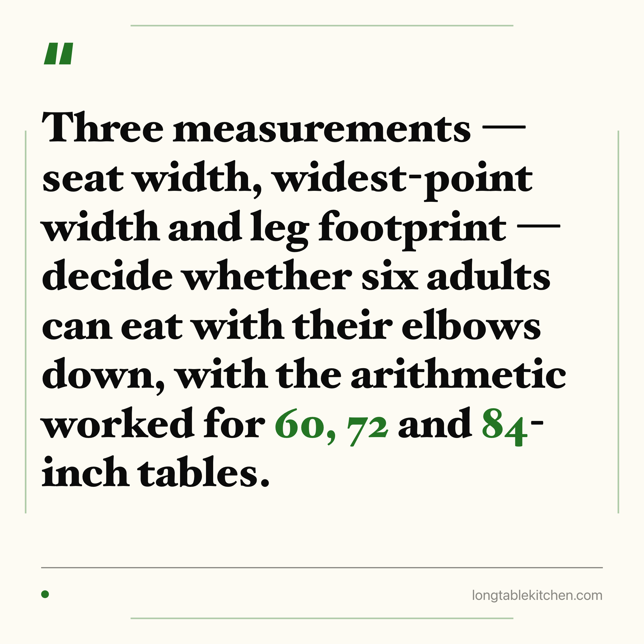 How Wide Should a Dining Chair Seat Be for 6?