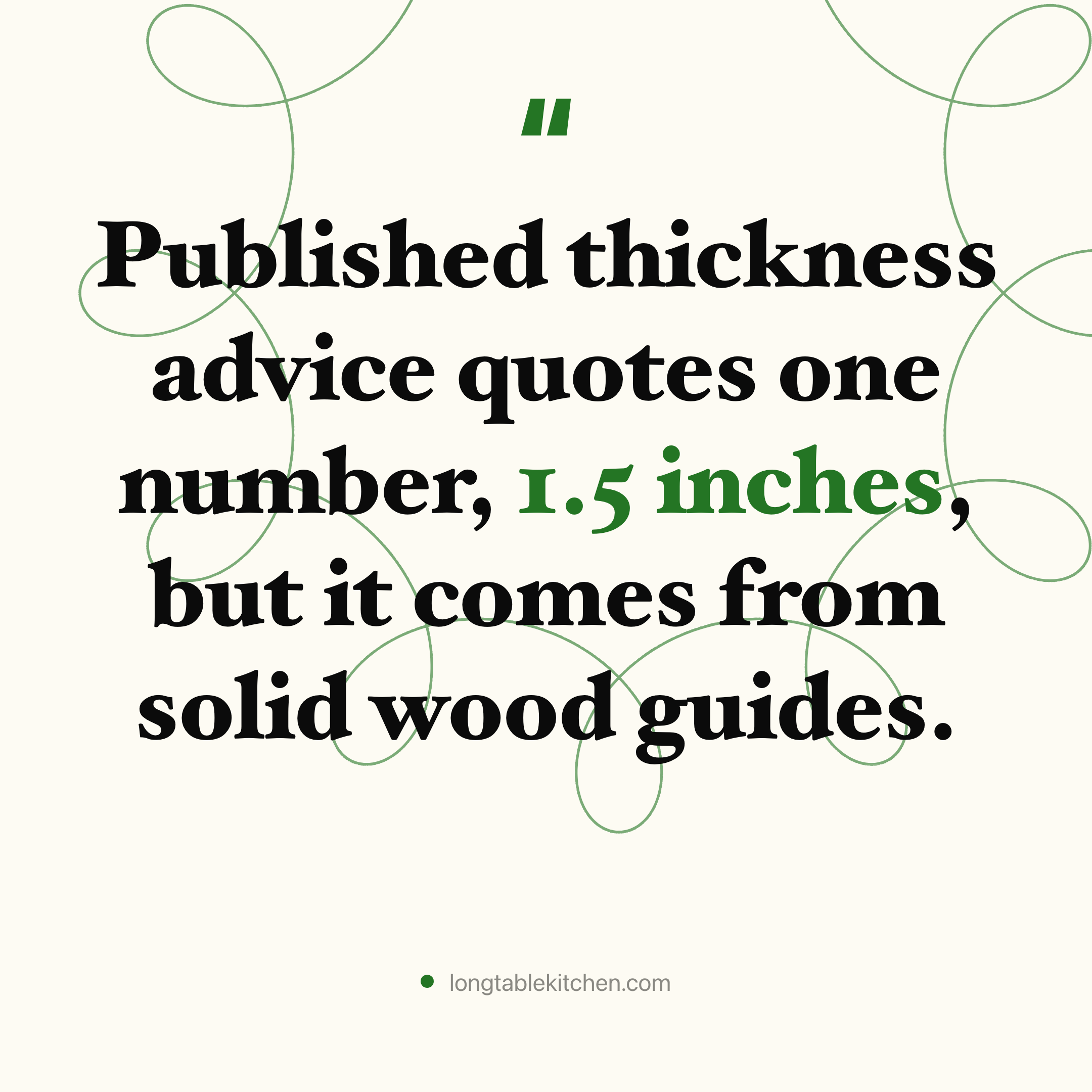 Dining Table Top Thickness by Material