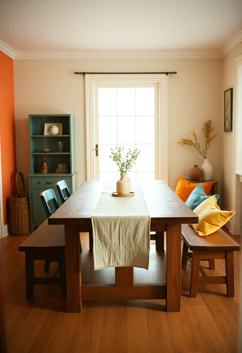 Warm Traditional Dining Room: Get This Walnut & Brass Look