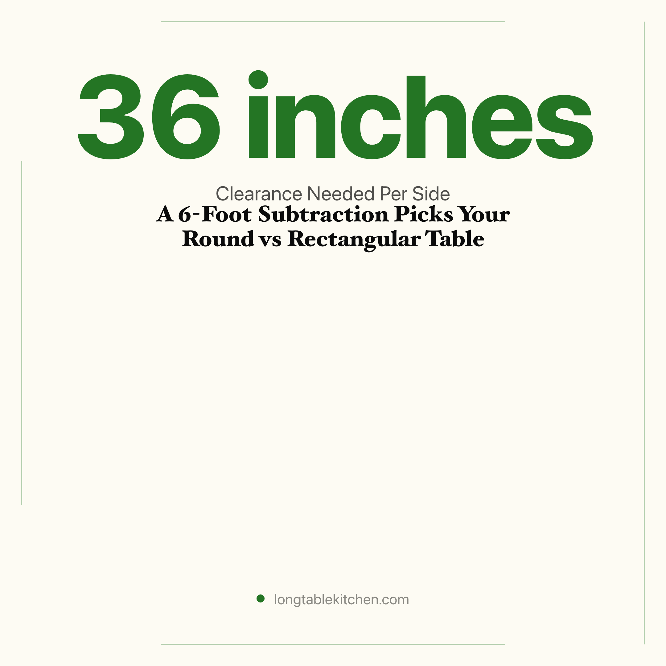 A 6-Foot Subtraction Picks Your Round vs Rectangular Table