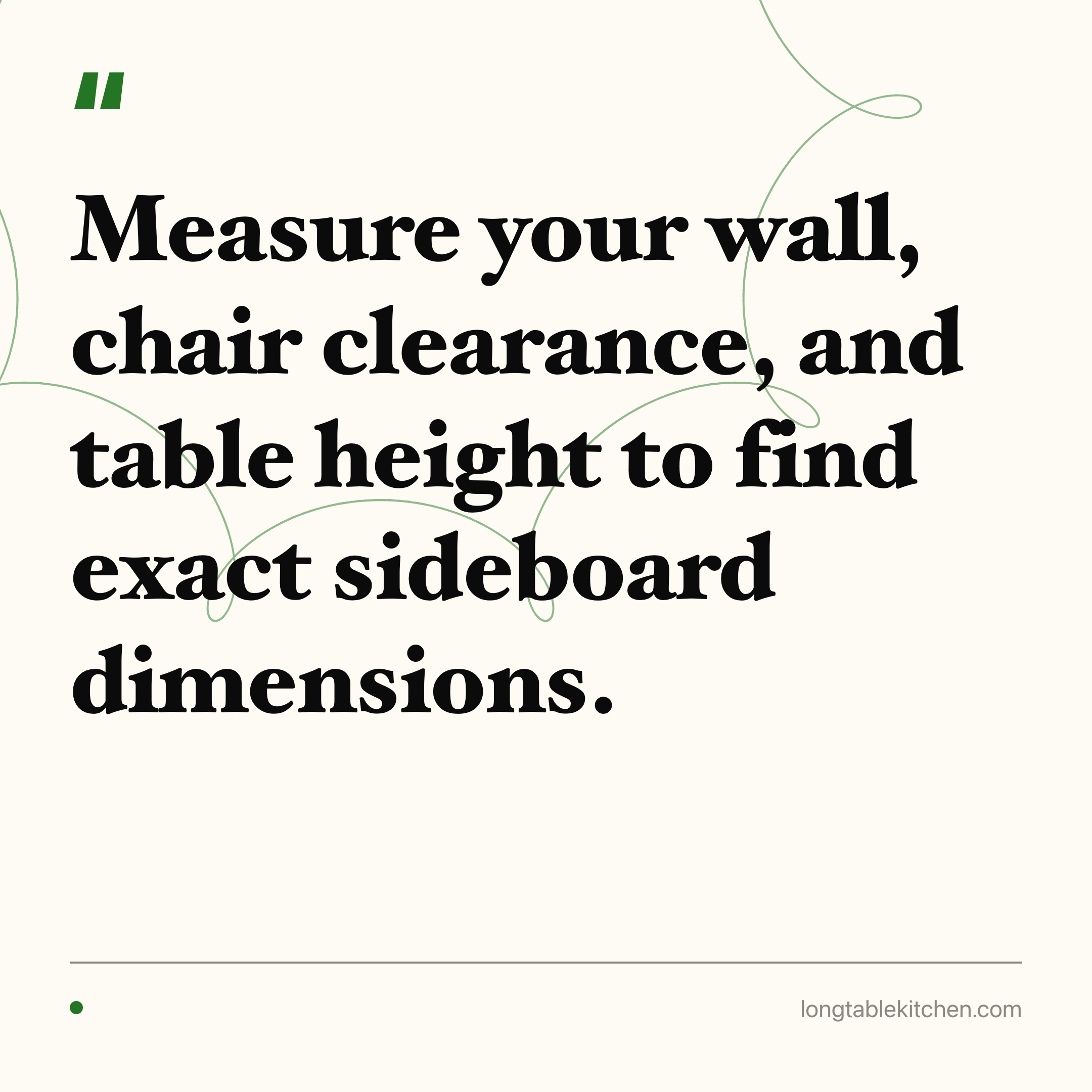 Sideboard Dimensions: Fitting a Buffet to Your Room